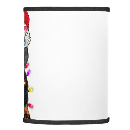 Merry Christmas Lights Palm Tree Beach Xmas Pajama Lamp Shade (Right)