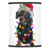 Merry Christmas Lights Palm Tree Beach Xmas Pajama Lamp Shade (Front)