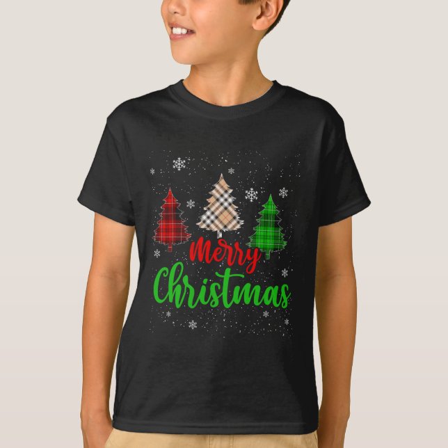 Merry Christmas Lights Red Santa Hat Xmas Family M T-Shirt (Front)