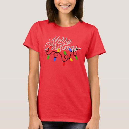 Merry Christmas Lights T_Shirt