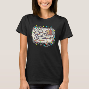 Merry Christmas Lights Up Matching Family T-Shirt