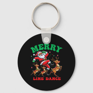Merry Christmas Line Dance Line Dancing Santa And Keychain