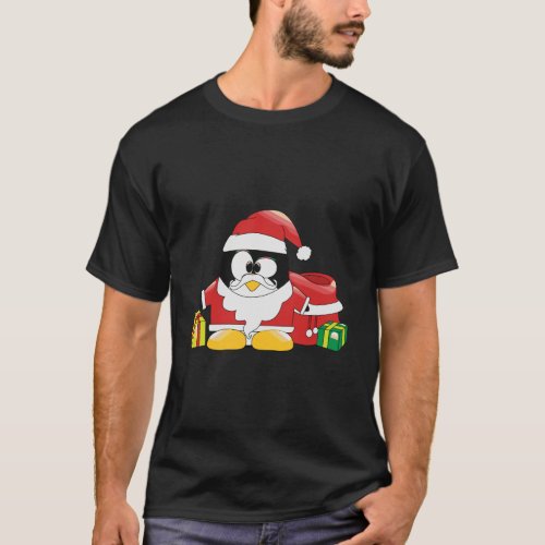Merry Christmas Linux Santa T_Shirt