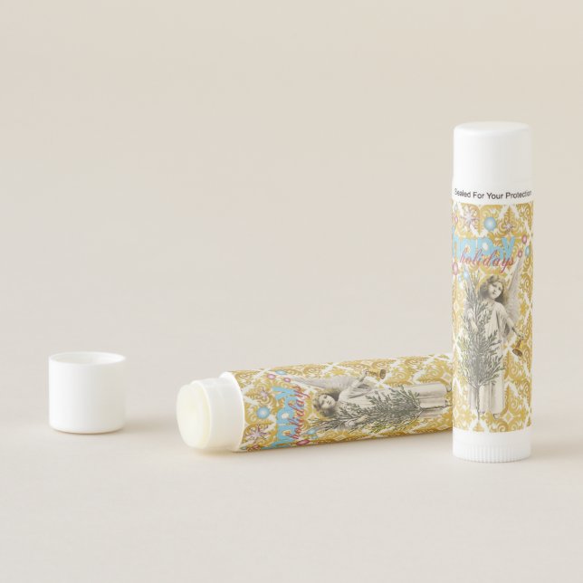 Merry Christmas Lip Balm Happy Holidays Angel (In Situ)