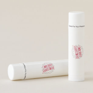 Merry Christmas Lip Balm Holiday Stocking Stuffe
