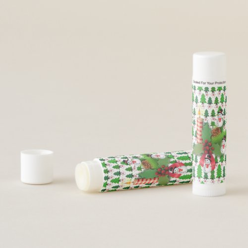 Merry Christmas Lip Balm Snowman