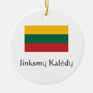 Merry Christmas Lithuania Ornament