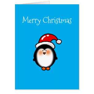 merry christmas (littel winter penguin) card