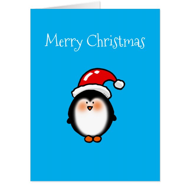 merry christmas (littel winter penguin) card (Front)