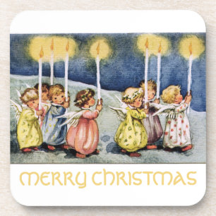 Merry Christmas Little Angels Coaster