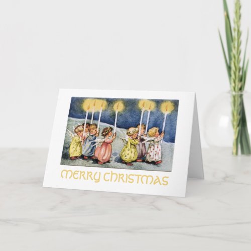 Merry Christmas Little Angels Greeting Card