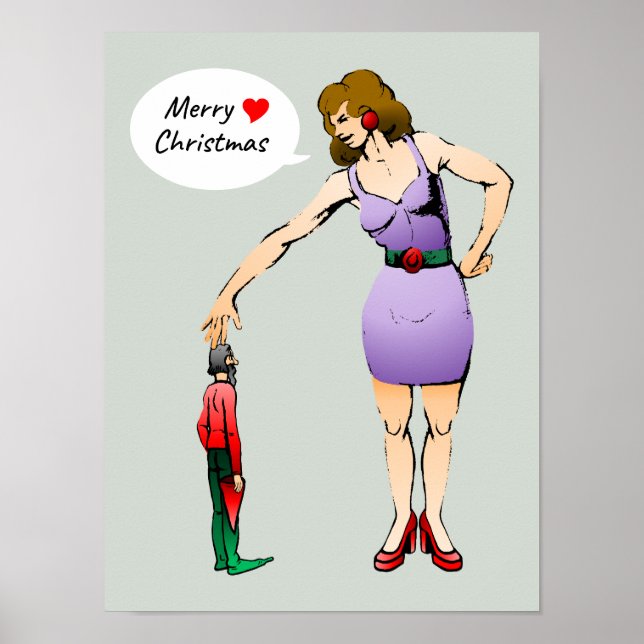 Merry Christmas Little Elf Poster (Front)