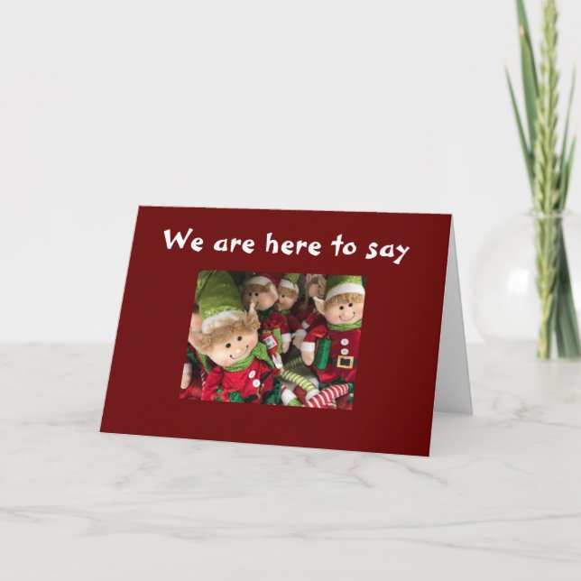 MERRY CHRISTMAS "LITTLE ONE" HOPE IT'S FUN CARD (Front)