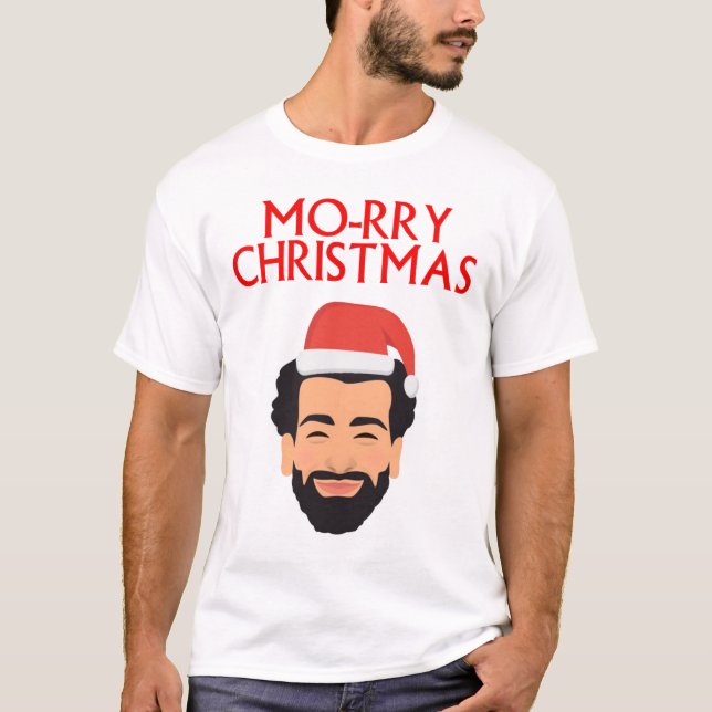 Merry Christmas Liverpool FC Mo Salah644png644 T-Shirt (Front)