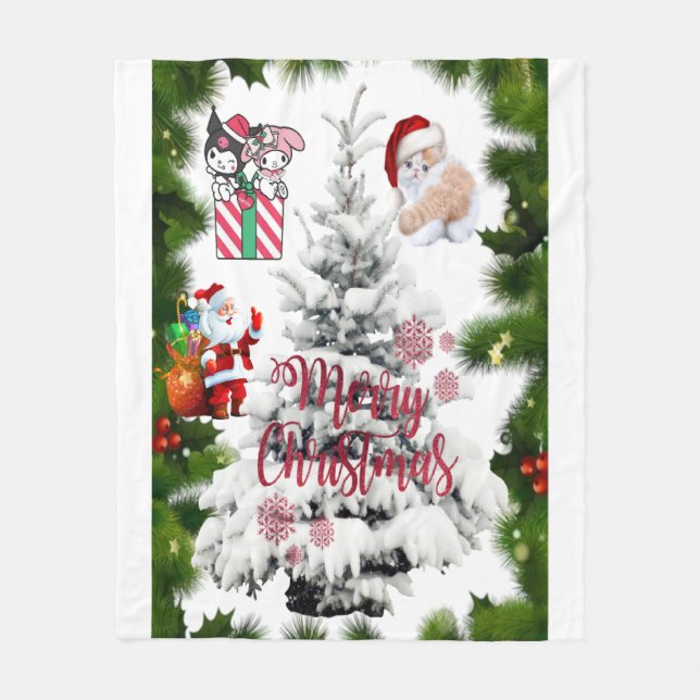 Merry Christmas ll Fleece Blanket (Front)