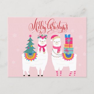 Merry Christmas Llamas 