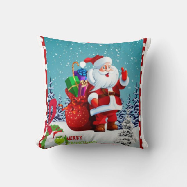 Merry Christmas llll  Throw Pillow (Front)