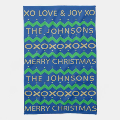 Merry Christmas Love and Joy Kitchen Towel