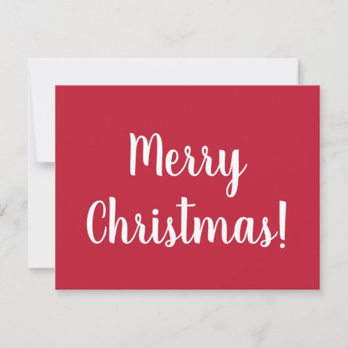 Merry Christmas Love From Santa Personalized Red Holiday Card