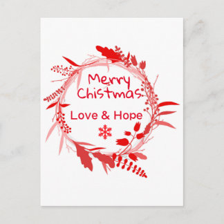 Merry Christmas Love & Hope card