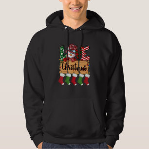 Merry Christmas Love  Snowman Buffalo Red Plaid So Hoodie