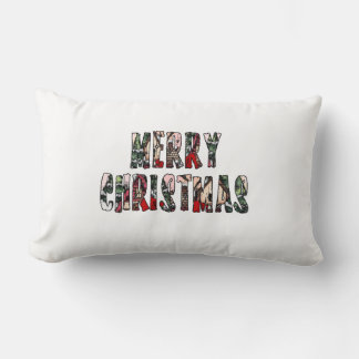 Merry Christmas Lumbar Pillow