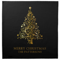 Merry Christmas Luxury Gold Tree Festive Holidays