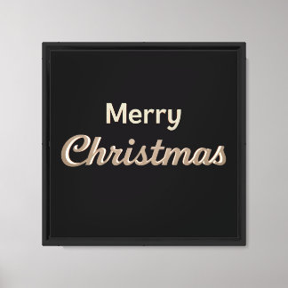 Merry Christmas Luxury Typography Canvas 10х10 01