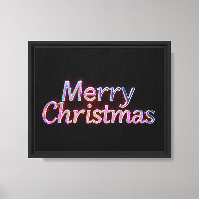 Merry Christmas Luxury Typography Canvas 10х8 14 (Front)