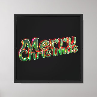 Merry Christmas Luxury Typography Canvas 12x12 09 Print