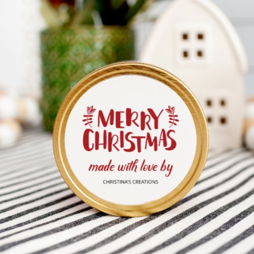 Merry Christmas Made with Love Classic Round Sticker