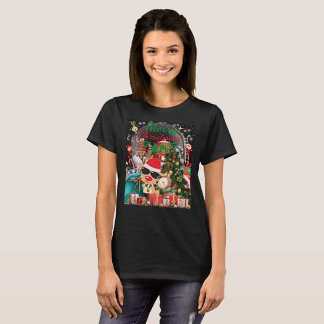 Merry Christmas Magic: Festive Holiday Delights T-Shirt (Front Full)