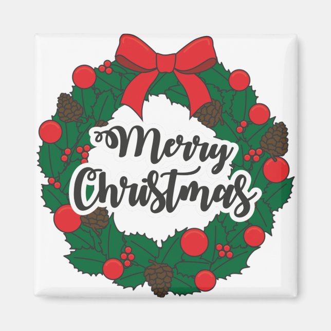Merry christmas magnet (Front)