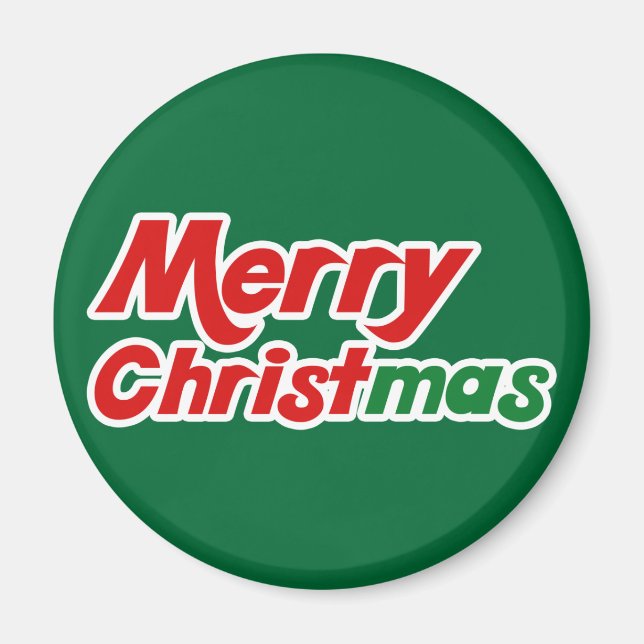 Merry Christmas Magnet (Front)