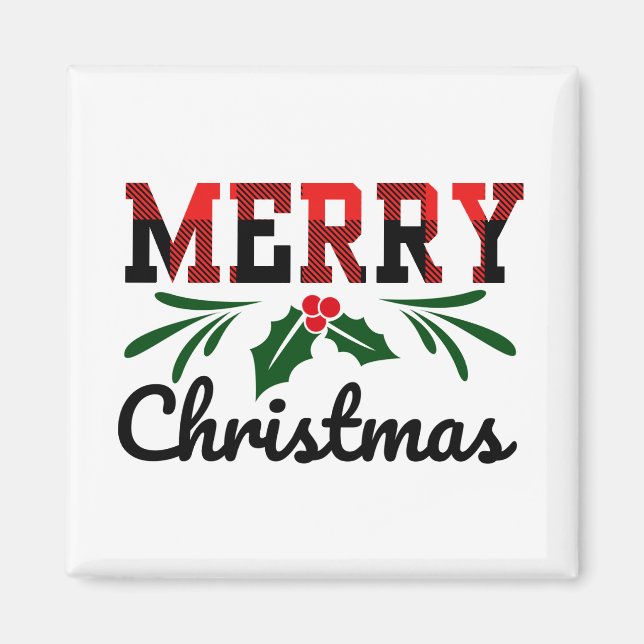 Merry Christmas Magnet (Front)