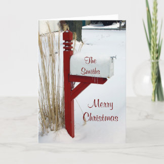 Merry Christmas Mailbox Card