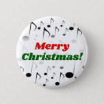 [ Thumbnail: "Merry Christmas!" + Many Musical Notes Pattern Button ]