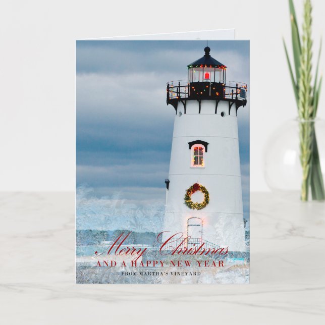 Merry Christmas Martha’s Vineyard Card (Front)