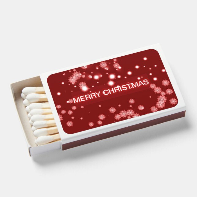 Merry Christmas Matchboxes (Front Open)