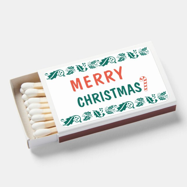 Merry Christmas  Matchboxes (Front Open)