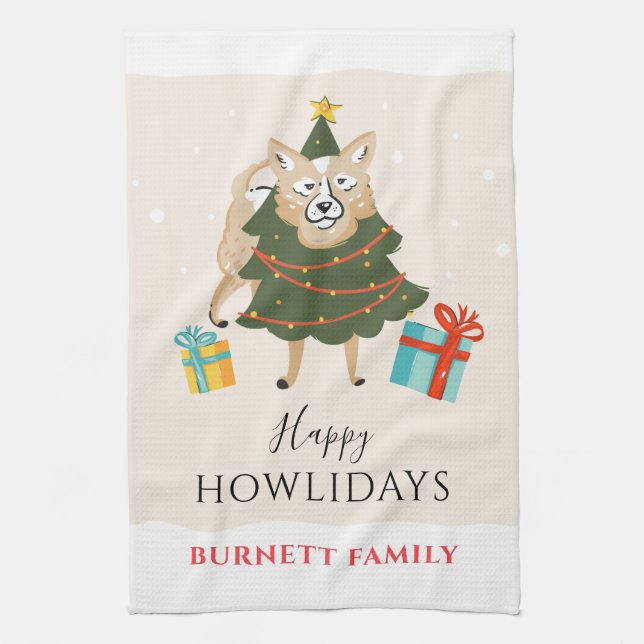 Merry Christmas Matching Family Baking Team Kitchen Towel (Vertical)