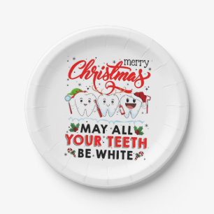 Merry Christmas May All Your Teeth Be White Paper Plates