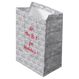 Merry Christmas Medium Gift Bag