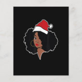 Merry Christmas Melanin Black African American San (Front)