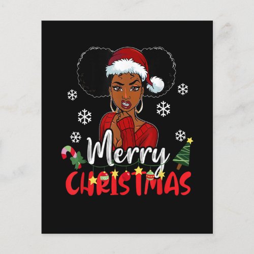 Merry Christmas Melanin Black African American San