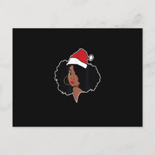 Merry Christmas Melanin Black African American San Postcard