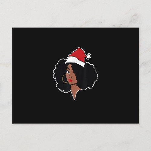 Merry Christmas Melanin Black African American San Postcard