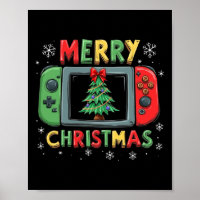 Merry Christmas Men Boys Kids Gaming Gamer Xmas Fu