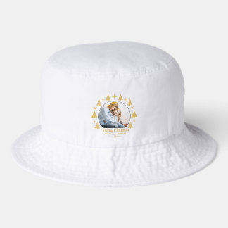 Merry Christmas Merry As A Mother White Gold Photo Bucket Hat