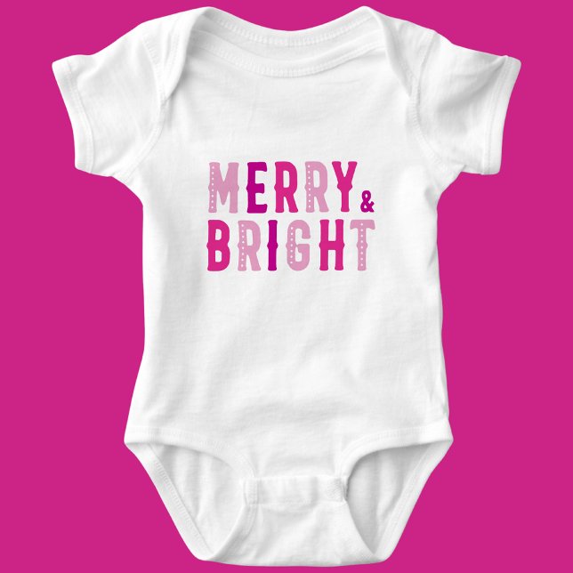 Merry Christmas, Merry & Bright        Baby Bodysuit (Creator Uploaded)